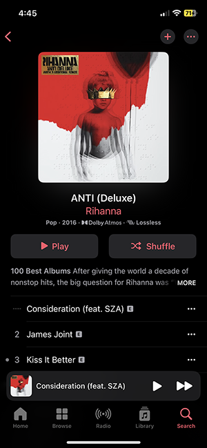 been listening to ANTI on repeat recently